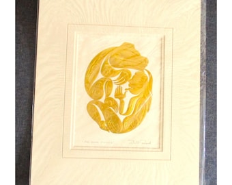 Bill Reid The Bear Mother Haida Art Card Matted Print Canadian Art Prints 7531