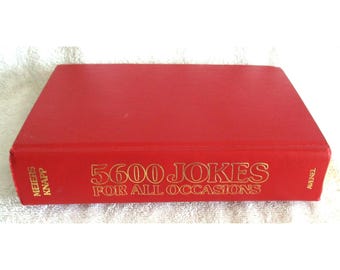 5600 Jokes for All Occasions Meiers Knapp Avenel 1980 Hardcover Vintage Book