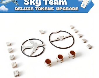 Sky Team [x16 pieces] Upgrade Kit / Sky Team Board Game / Sky Team Deluxe / Sky Team Tokens / Sky Team Upgrade [Unofficial]