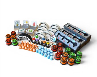 Kit de mise à niveau de la pédale chauffante au métal | 150 pièces 3D de luxe | Jetons de jeu de course
