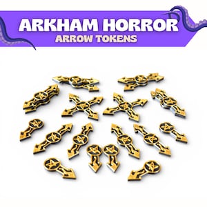 Fichas de flechas de camino para Arkham Horror LCG / 20 piezas / Accesorios de escenario impresos en 3D