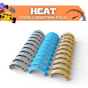 Heat Pedal to the Metal Road Condition Markers | 30 Pieces | 3D Printed
