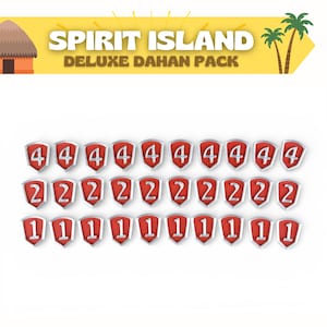 Spirit Island Deluxe Defense Tokens | 30 Pieces | 3D Printed Upgrade Set