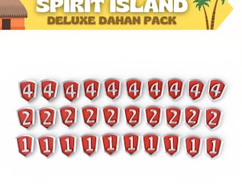 Spirit Island Deluxe Defense Tokens | 30 Pieces | 3D Printed Upgrade Set