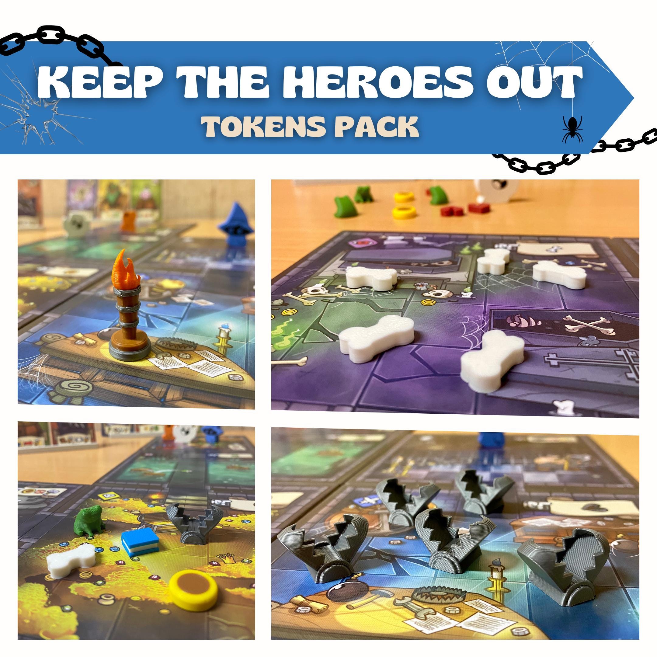 Keep the Heroes Out Upgrade Kit | 60 Deluxe Tokens & Chests | 3D ...