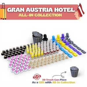 Grand Austria Hotel Deluxe Upgrade | 170 Pieces | Let's Waltz Expansion Tokens | 3D Printed ALL-IN COLLECTION