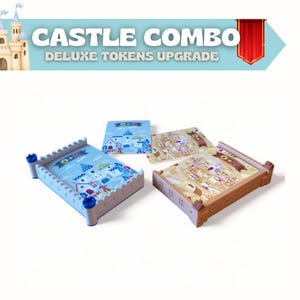 Uppgraderingskit för brädspelet Castle Combo | 100 lyxpoletter | 3D-utskrivna tillbehör CARD HOLDERS PACK