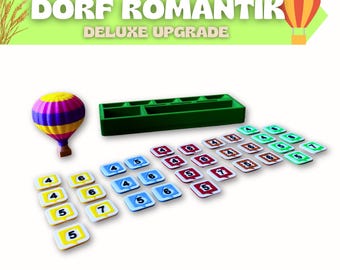 Dorf Romantik Deluxe Upgrade Pack  [x35 Pieces], Dorf Romantik Game, Dorf Romantik Deluxe Tokens, Dorf Romantik Board Game [Unofficial]