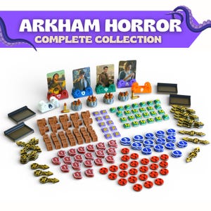 Arkham Horror LCG | +200 Deluxe Tokens & Stands Upgrade Kit | 3D Printed Accessories