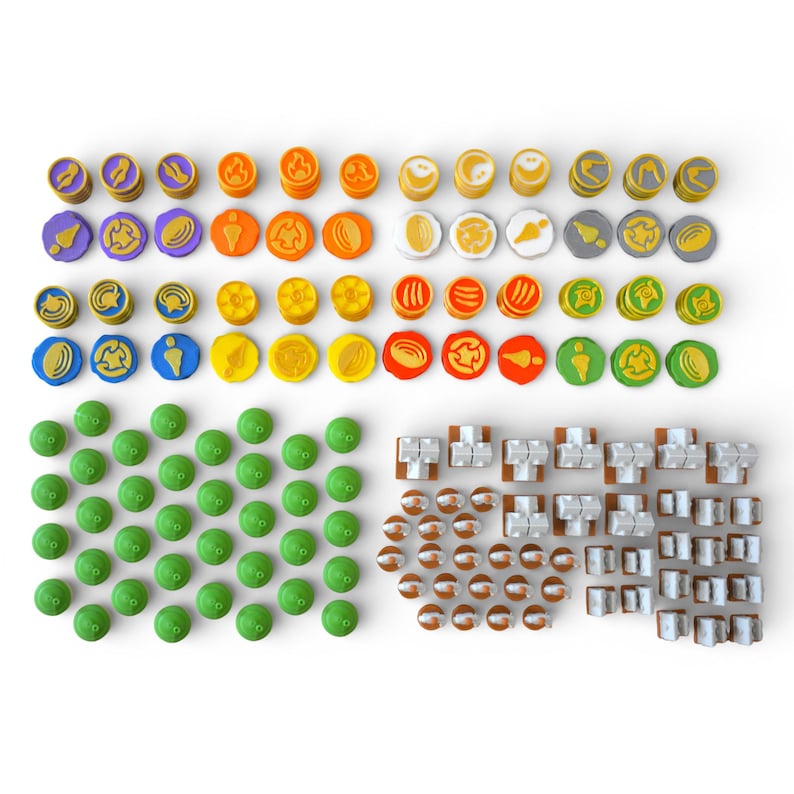 Spirit Island Deluxe Tokens | 320pc Upgrade Kit | 3D Printed Pieces | Compatible All Expansions image 5