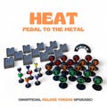 Pedal to the metal Upgrade [x40 pieces], Heat board game, heat pedal to the metal, heat expansion upgrade, formula 1 game, Heat [Unofficial] product logo