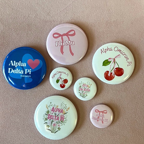 Sorority Buttons