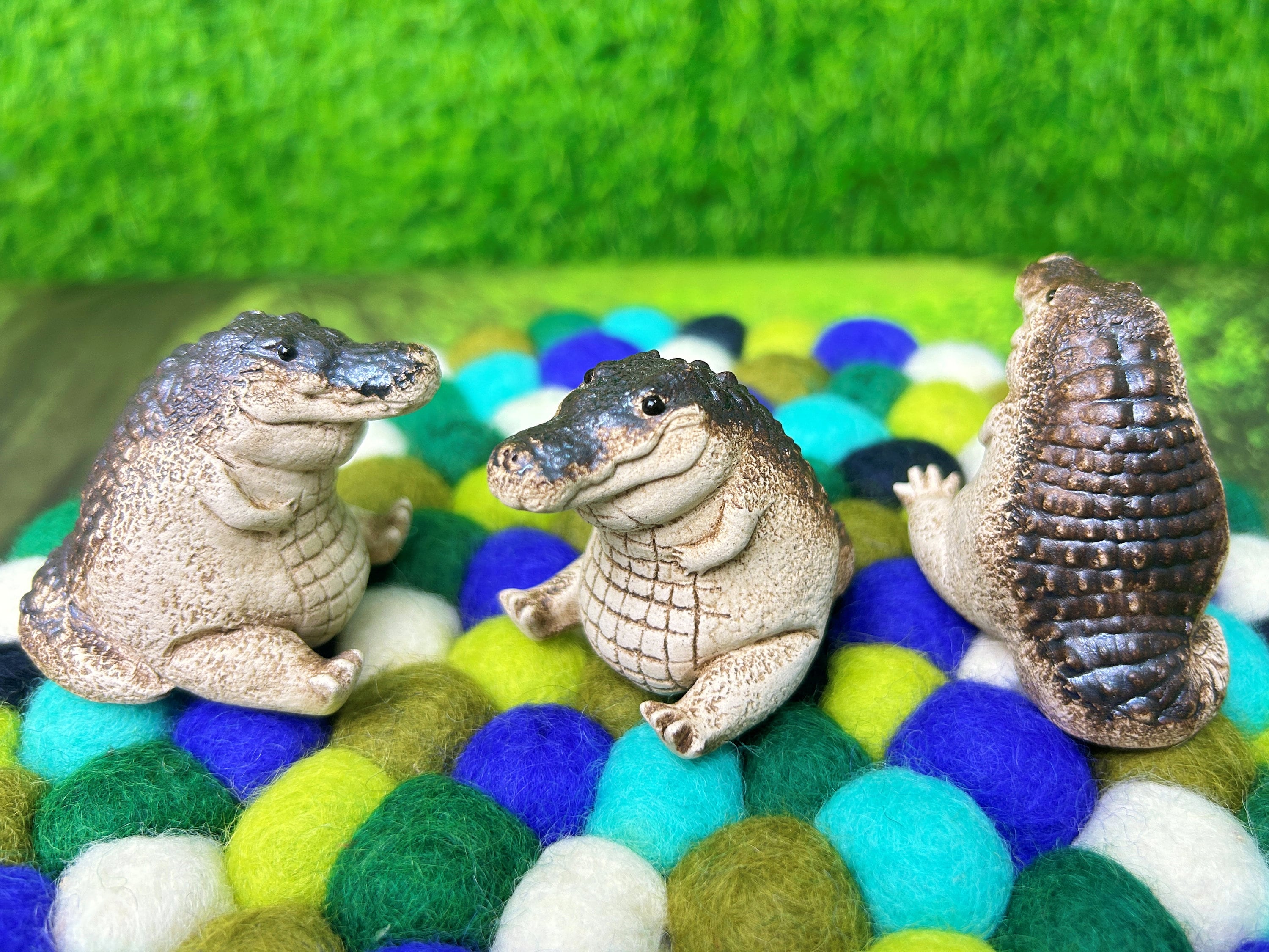 Chubby Alligator / Crocodile / Garden Gift / Figurine and