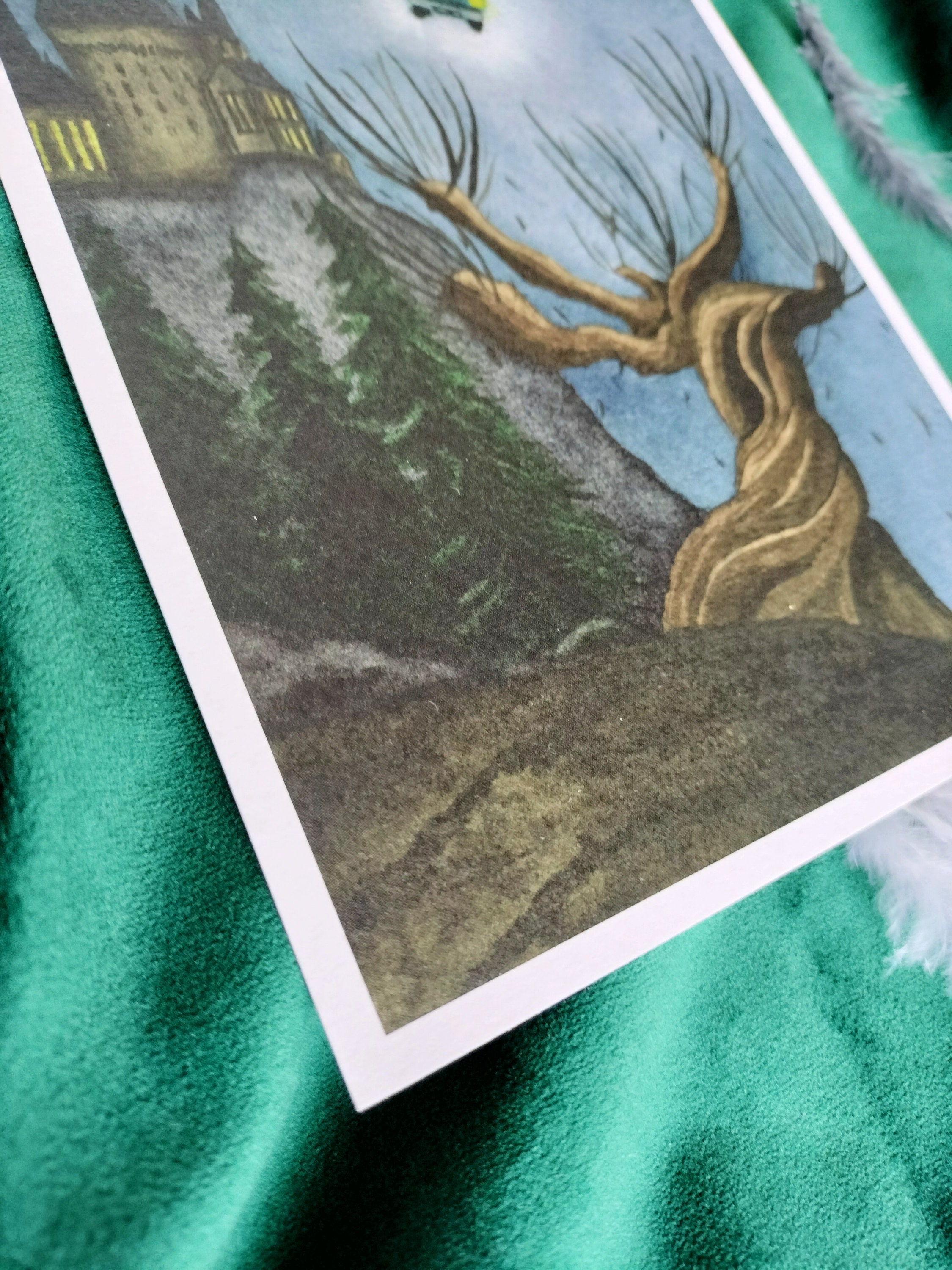 A5 Magical Tree Art Print Handsigned Magic Willow With Flying Car and ...