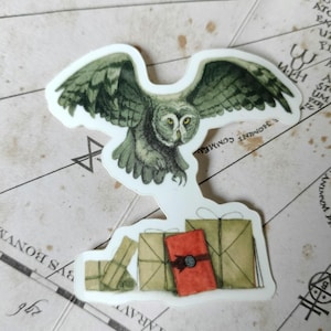 Vinylsticker Uil met post