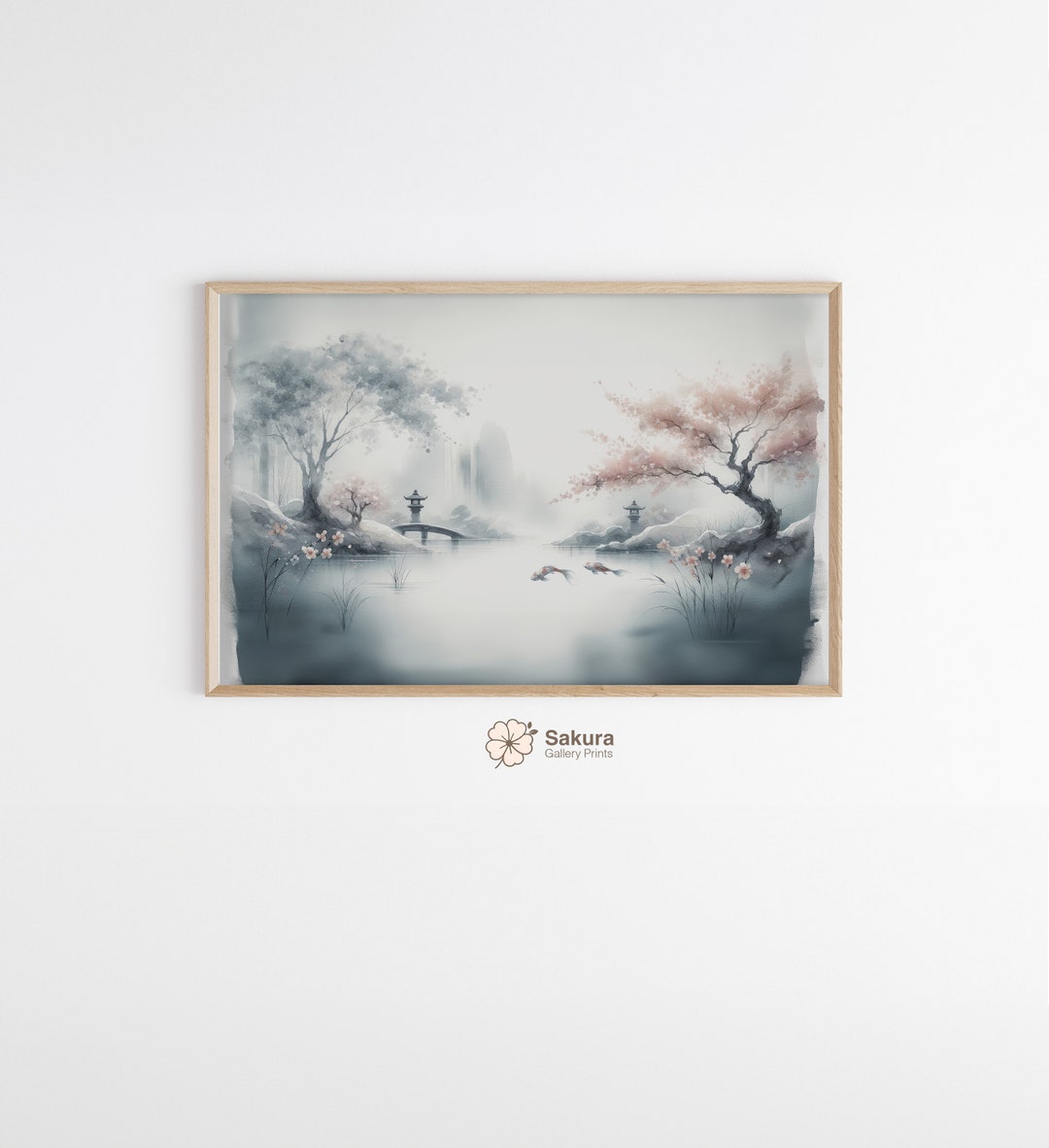 Asian Zen Japanese Downloadable Wall Art Painting Decor Chinese Brush ...