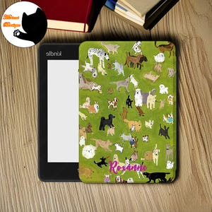 Gepersonaliseerde cartoonhond schattige Kindle-cover, aangepaste Kindle-beschermhoes, voor Paperwhite 1/2/3/4, Kindle 10e 11e generatie, paperwhite-hoesje, cadeaus
