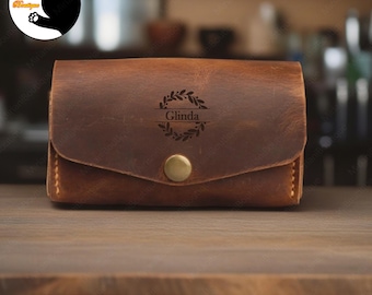 Personalized Leather Travel Cable Organizer ,Cable Bag Storage, Custom Leather Cable Organizer,Travel Gift,Cable and Charger Organizer,Gifts