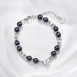 Pulsera de letras personalizada, piedra natural del amor, pulsera energética, pulsera de inspiración, regalo personalizado, regalo para mamá, regalo de año nuevo.