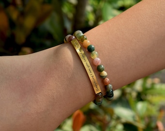 Personalized Inspirational Bracelet • Delicate Cuff Bracelet • Name Jewelry • Gifts for Mom • Inspiring Gift-Don’t let the hard days win.