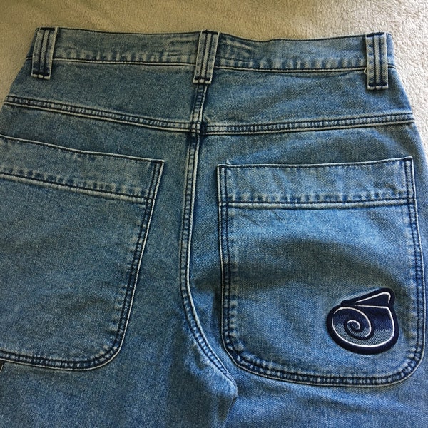 Jean bouffant surdimensionné vintage des années 90, année 2000 - JNCO Twin Cannon 34 × 32 - bas de 26 pouces !!