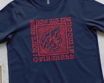 DnD Fireball T-shirt: Rolig trollkarlspresent, Dungeons and Dragons-trollformelmerchandise