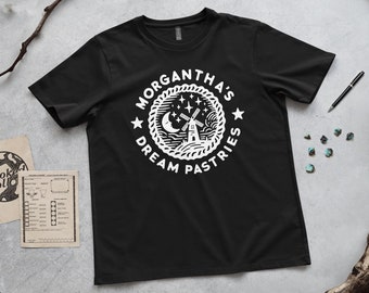 Morgantha's Dream Pastries DnD Shirt White - Dungeons & Dragons Tee - Curse of Strahd Clothing - Dungeon Master Gift Idea - Ravenloft