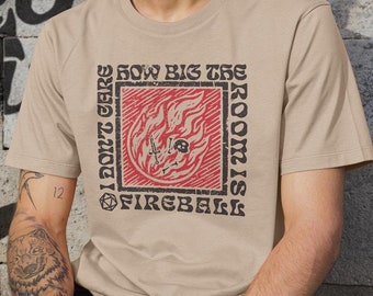 DnD ファイアボール スペル Tシャツ: 面白いウィザードクラスギフト、ダンジョンズ＆ドラゴンズ グッズ