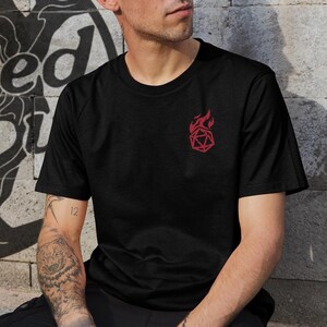 DnD Fireball T-Shirt: Funny Wizard Gift, Dungeons and Dragons Spell image 9