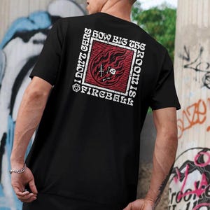 DnD Fireball T-Shirt: Funny Wizard Gift, Dungeons and Dragons Spell Black
