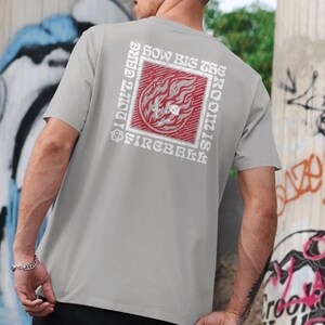 DnD Fireball T-Shirt: Funny Wizard Gift, Dungeons and Dragons Spell Ice Grey
