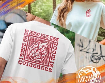 Camiseta de bolsillo DnD Fireball: regalo de mago TTRPG