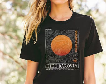 Maglietta Hike Barovia: Maglietta Outdoorsy D&D Curse of Strahd Maglietta Dungeons and Dragons Ranger