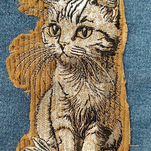 Cat Lover Classic Line Art Embroidery Design, Simple and Timeless Cat Pattern, Cat embroidery design, Pet lover embroidery