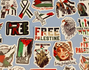 50 stuks GRATIS Palestina-stickers Aangepaste stickers Gratis verzending