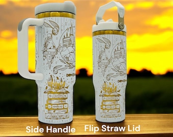 Vaso grabado del Mundo Mágico, muggles, mago, HP, 30 y 40 oz