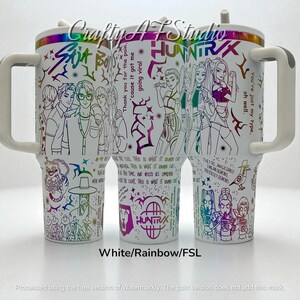 KPop Demon Hunters 40oz Laser Engraved tumbler V2 | Huntrix | Saja Boys | k pop | KPOP Demon Hunter