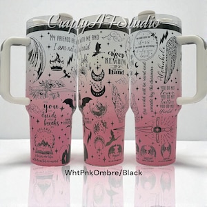 40oz MaasVerse Laser Engraved Tumbler: Acotar Velaris SJMverse