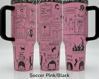 40oz Bobs Burgers Themed Laser Engraved tumbler