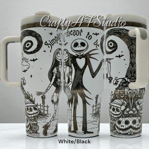 40oz Becher Jack und Sally NBB Nightmare vor X-Mass Einfach dazu gedacht Becher Laser graviert zu sein