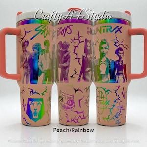 KPop Demon Hunters 40oz Laser Engraved tumbler | Huntrix | Saja Boys | k pop  | KPOP Demon Hunter