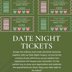 Entradas para la cita nocturna