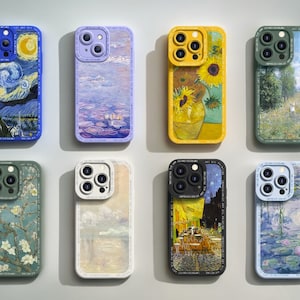 Van Gogh iPhone Case, Oil Painting iPhone Case, Art Phone Case Oil Painting Phone Cover iPhone Art Case For iPhone 11 12 13 14 15 Pro Max