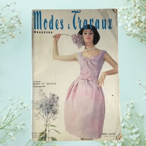 Mode & Travaux Magazine, 1960&#39;s French Magazine, French Vintage Magazine
