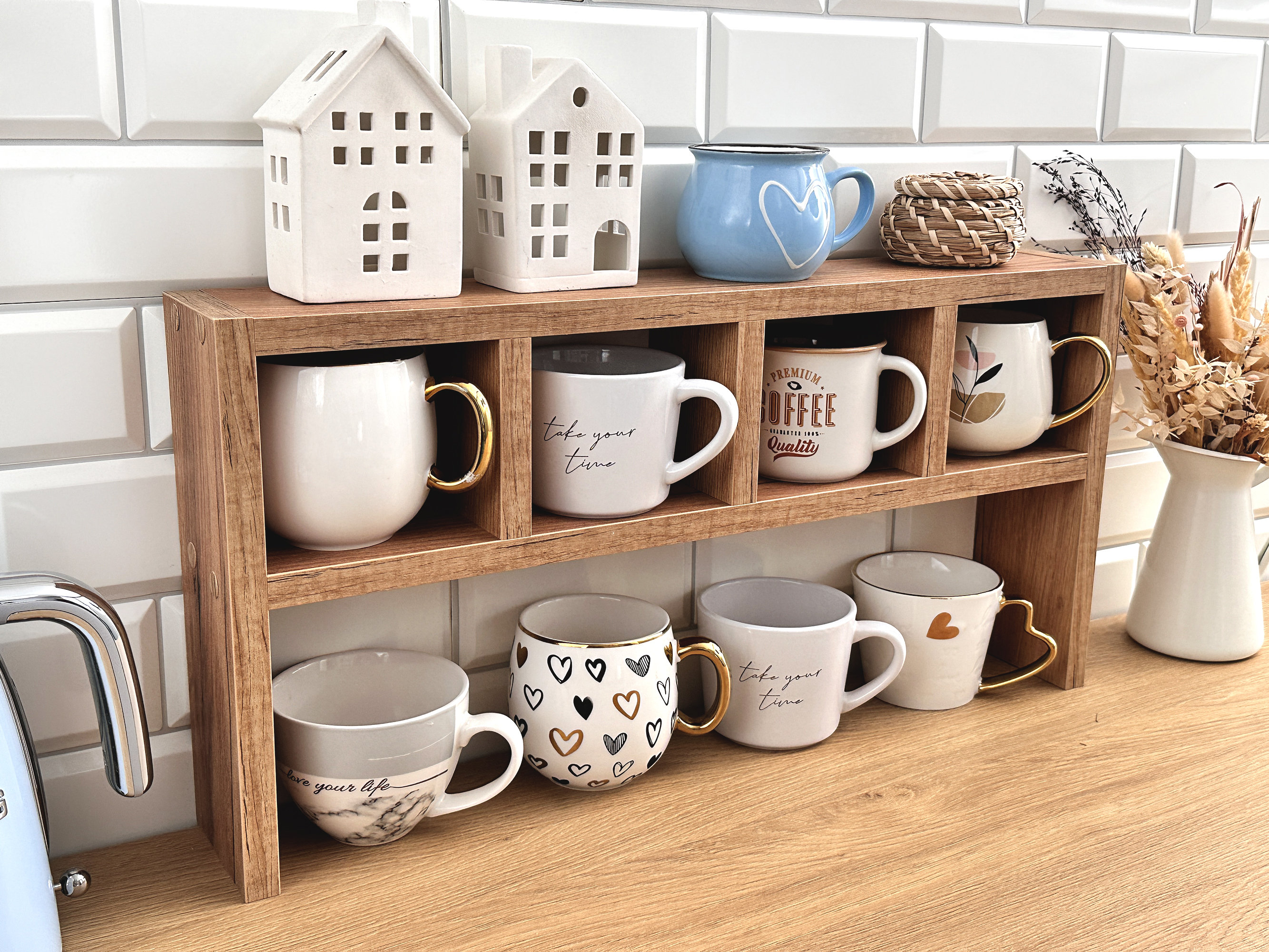 Becherständer - Kaffeetassenständer - Küchenbecherregal - Etagere Becherorganisator