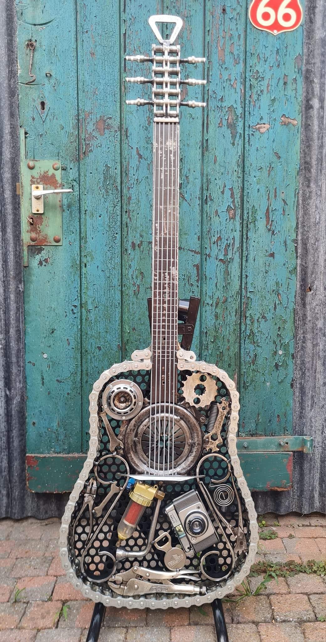 Scrap Art Guitar - Etsy