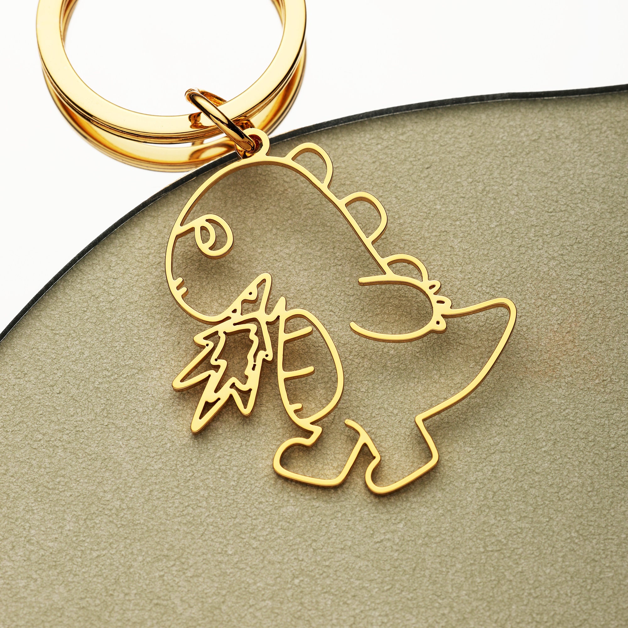 Kids' Draw Picture Keychain, Kids' Painting Keychain, Custom Keychain ...