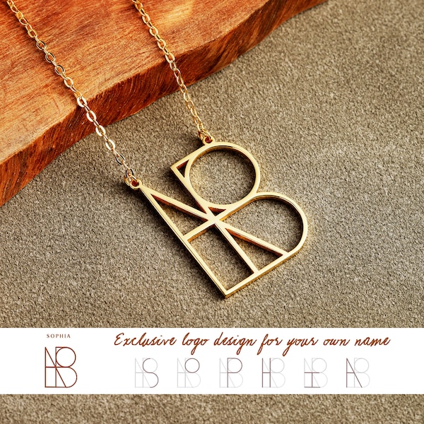 Silver Signature Name Logo Necklace, Personalized Your Style Jewelry, Custom Name Logo Necklace, Unique Birthday Gift