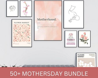 50+ Art Prints for our Beautiful Mothers - Mothersday - MEGA BUNDLE 50+ Art Prints Set - Gallery Wall Decoration- Digital Art /Digital Print