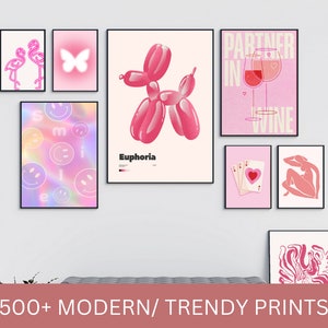 500 Printable Trendy Art Prints for Home Decor Gallery Set MEGA BUNDLE 500 Art Prints Set Gallery Wall Decoration Digital Art Bild 1